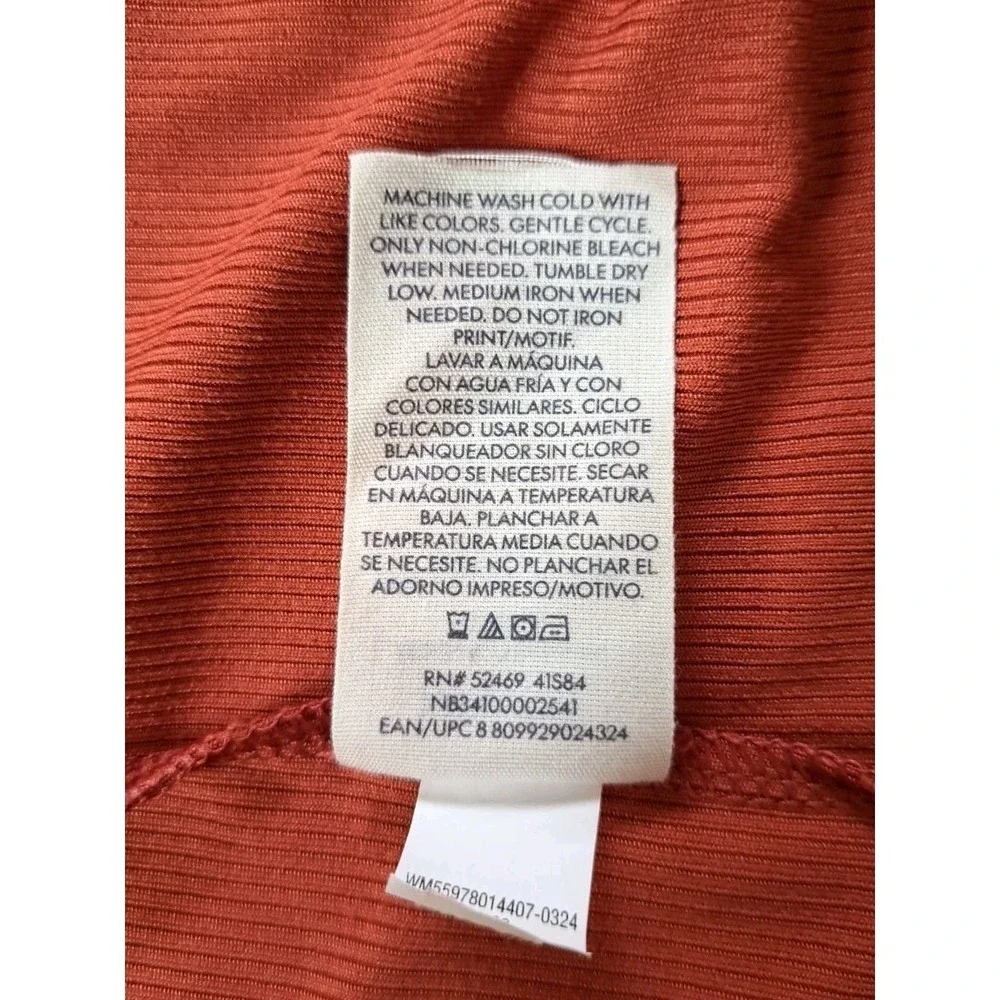 No Boundaries (2)Camisole Tops XXXL Rust/Green Ribbed‎ Stretch Tank Top Layering